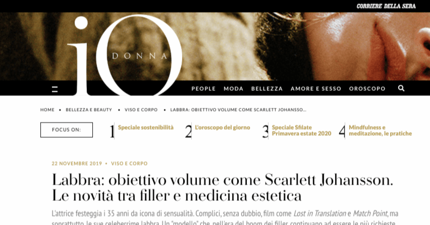 Labbra: obiettivo volume come Scarlett Johansson. Le novità tra filler e medicina estetica